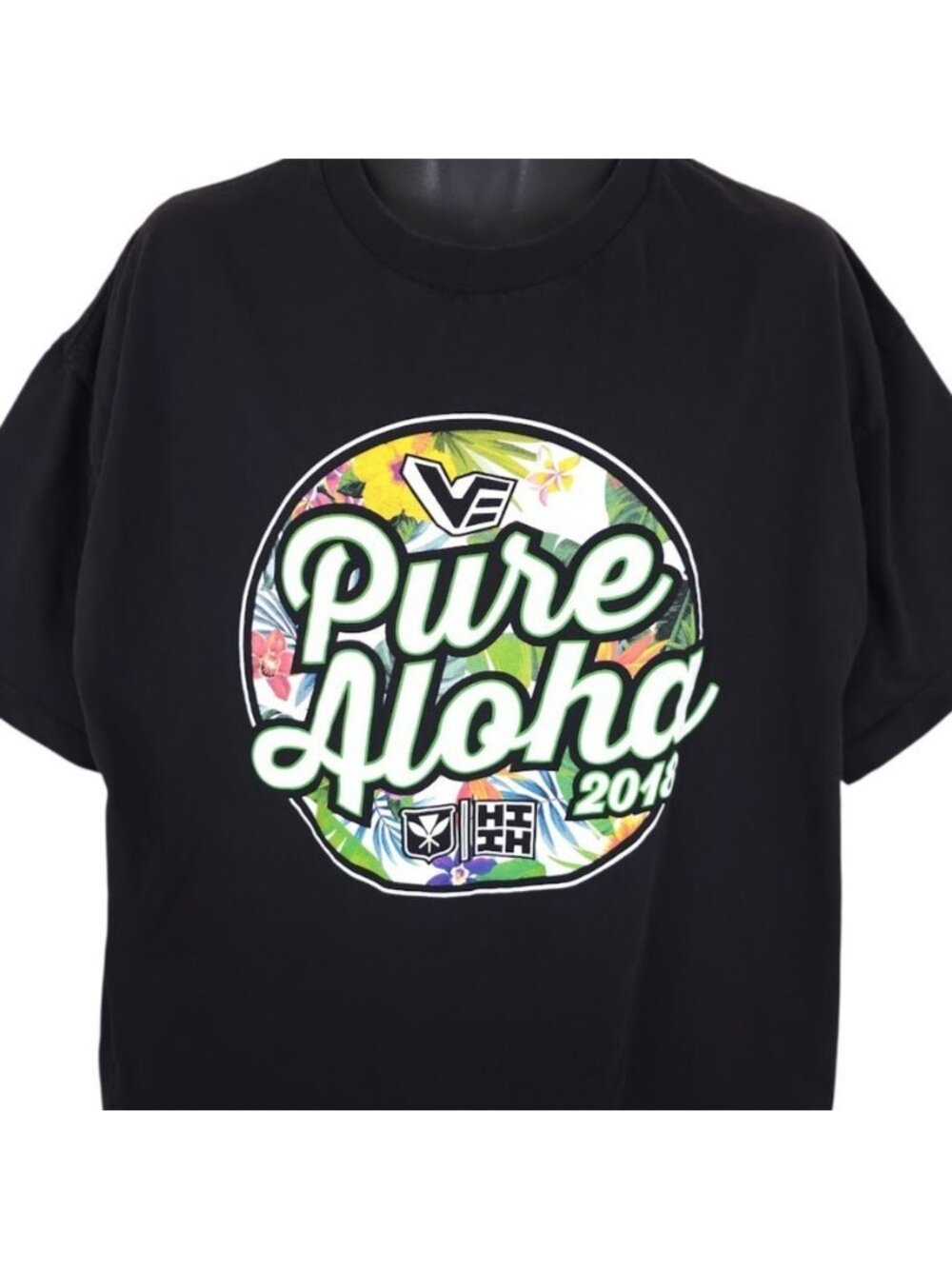 Pure Aloha Festival T Shirt Mens Size 2XL Black 2018 Hawaiis Finest Staff